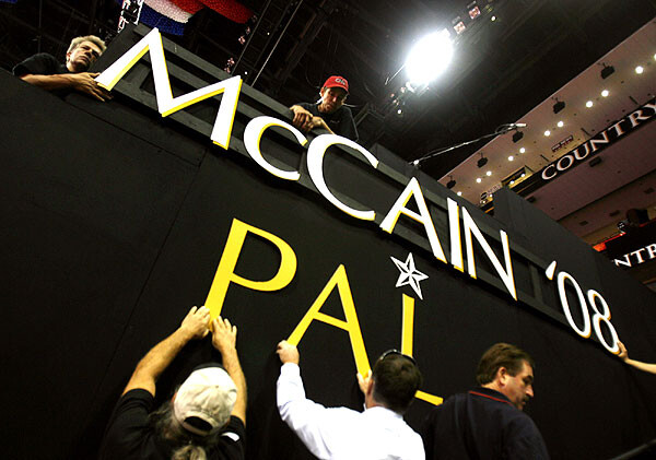 McCain Palin convention banner